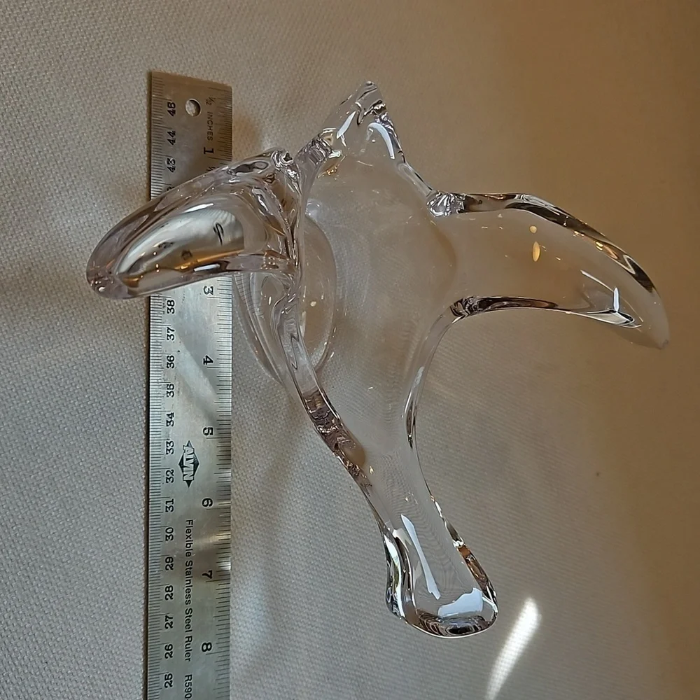Vintage Princess House dove, bird, crystal bowl, candy dish, votive holder
